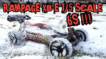 Redcat Rampage XB-E 1/5 scale snow shredding