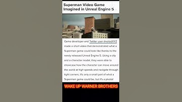 Superman Video Game Made with Unreal Engine 5
