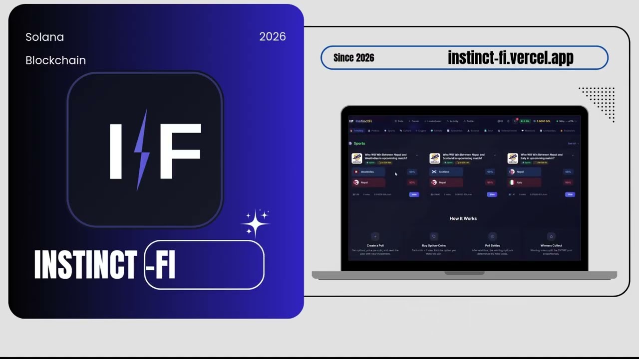 InstinctFi - Decentralized Prediction Market on Solana | Stake SOL, Predict & Win