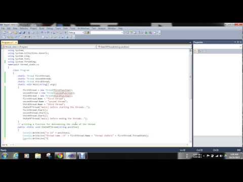 how to use thread state in C# programming