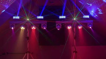 Force 1.0 controlling two GigBAR Move fixtures in MAX mode.  Fully automated, no programming.