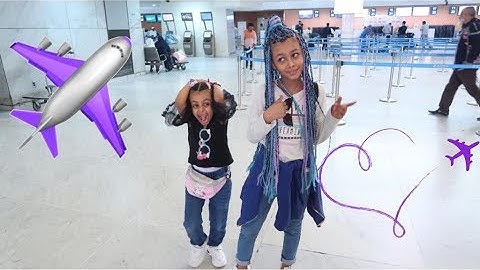 فاجأتهم بعد المدرسة بالسفر ✈💗😍😉