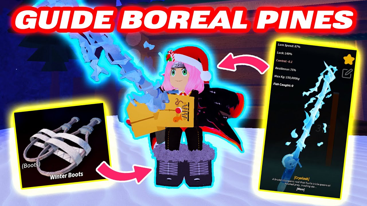 GUIDE UNTUK SELESAIKAN UPDATE BOREAL PINES DI ROBLOX FISCH