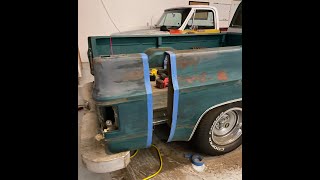 Chevy C10 $1,300 Budget Build Part 3 Short Bed Conversion Vice Grip Sawzall and Grinders!
