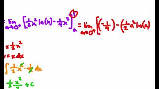 Improper Integrals (example problem 3 of 3)