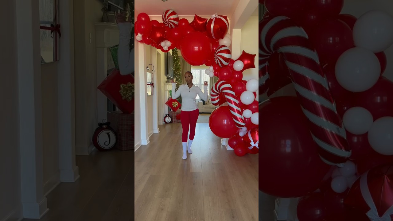 How to make a Christmas Ballon Garland 🌲✨🎈 