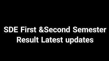 SDE First sem second Result Updates|Calicut University|2020 Admission|BA |B. com|BBA
