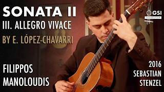 Filippos Manoloudis performs "Sonata II: Allegro Vivace" by E. López-Chavarri on a 2016 S. Stenzel