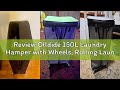 Review Olldide 150L Laundry Hamper with Wheels, Rolling Laundry Basket with Metal Frame and Removabl