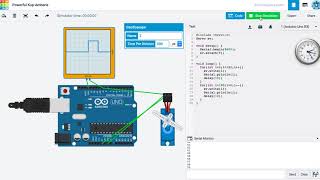 Servo motor simulation using TinkerCAD