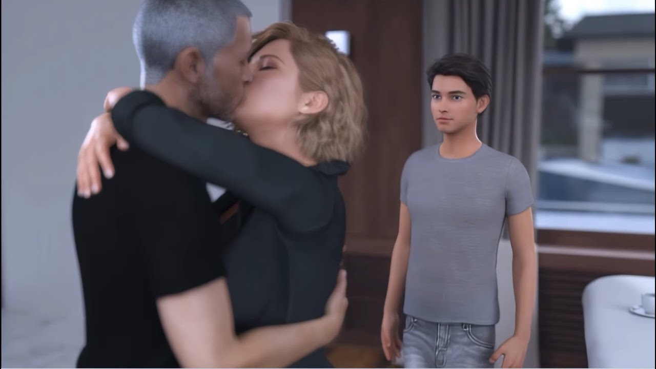 My Cute Roommate 2 FINAL VERSION - Hospital, Olya and Anya come to my room, three with maid 