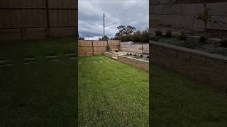Landscape ideas for Front yard and backyard, Retaining wall construction, concrete sleeper