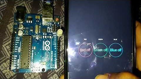 RGB LED control by Blynk app on Android phone using Arduino