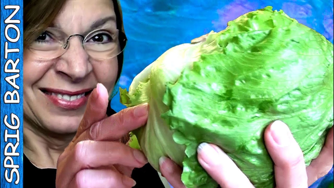 How to CLEAN ICEBERG LETTUCE : Quick and Easy - Sprig Barton