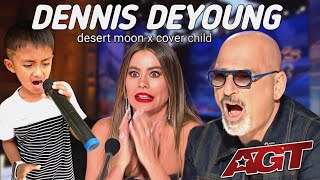 Agt The jury smiled when they heard this child's voice singing Dennis Deyoung song so well
