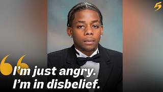 Mom accepts diploma for son recovering from mass shooting