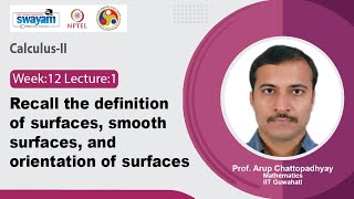 Lec 54: Recall the definition of surfaces, smooth surfaces, and orientation of surfaces