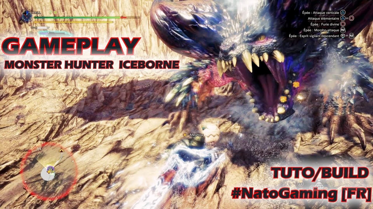[MONSTER HUNTER ICEBORNE] - GAMEPLAY CHASSE DU NERGI ALPHA BUILD MORPHO-HACHE🔮[FR]