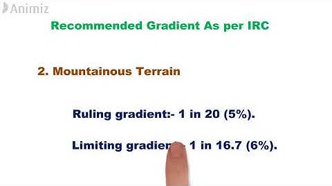 Recommended Value of Gradient As per IRC || Highway - Civil Engineering || civilnoteppt