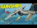 We Used a GUNSHIP to Destroy Tanks in Stormworks Weapons DLC Multiplayer!