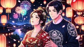 Ghibli Aesthetic Lantern Festival 🌸 Romantic Palace Love Story | Ghibli Style Video