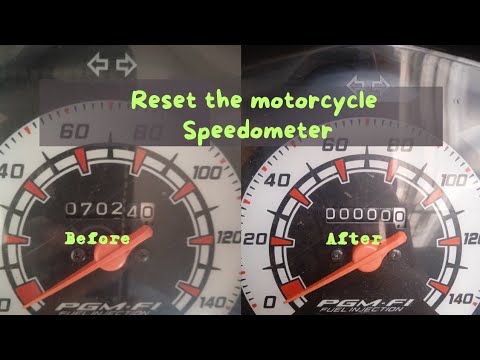 Reset the motorcycle speedomete mereset speedometer sepeda motor