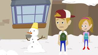 Childish Dad Wants To Play In The Snow