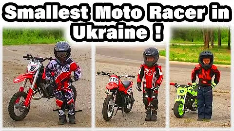 Interview of the smallest motorcycle racer in Ukraine ! TimaKuleshov 5 age