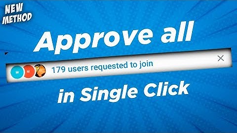Telegram channel group request approve all in one click 2023