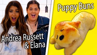 Can Andrea Russett and BFF Elana Re-Create Our Puppy Buns?! | Snackable&#39;s Impossible Food Challenge