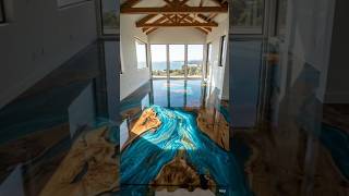 “This Floor Looks Like Water 🌊 Unreal Epoxy Design!” #shorts #ai #diy #epoxyfloor #homedecor #home