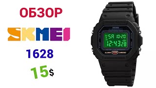 Популярные SKMEI 1628  5ATM BLACK. Обзор, настройка + тест на воду.