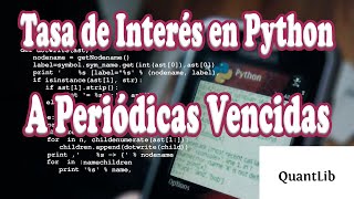 Conversión de Tasas de Interés: A Periódicas Vencidas en python