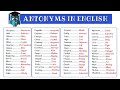 Antonyms in English Quiz