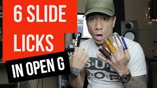 6 Slide Guitar Licks and Tips in Open G - How To - Guitar Lesson - Tutorial with RJ Ronquillo chords