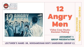 PPB3083: ORGANISATIONAL BEHAVIOUR: ASSIGNMENT 1: (GROUP 1) : DECISION MAKING