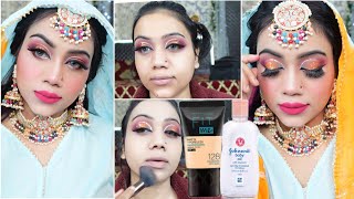 कड़कड़ाती सर्दी में Foundation फटा-फटा नही लगेगा | बारात Winter Glossy  Makeup Step by Step Tutorial screenshot 2