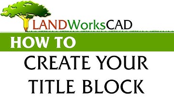 How to create your own Title Block in CAD