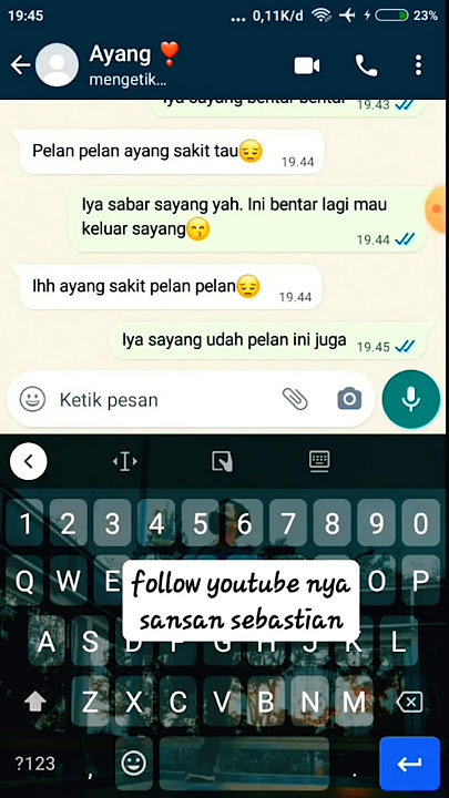 chat whatsapp sedih sayang pelan pelan sakit