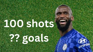 I found all of Antonio Rüdiger's CRAZY long shot attempts