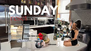 Sunday Reset | EXTREME Deep Cleaning, Steam Cleaner, Vision Boards, MOTIVATIONAL!