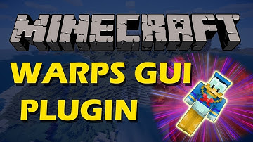 Create Warps in Minecraft with Warps GUI Plugin