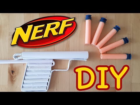 How to Make a Paper Nerf Gun that Shoots (Simple Ver.)