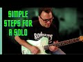 How to develop a guitar solo