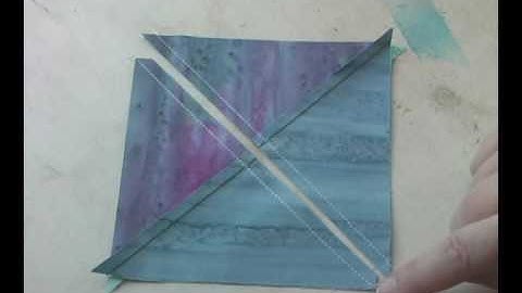 Pressing and Piecing Quarter Square Triangles