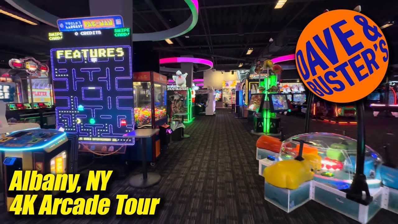 Dave & Buster's @ Crossgates Mall (Albany NY), 4K arcade walkthrough & tour, November 2024