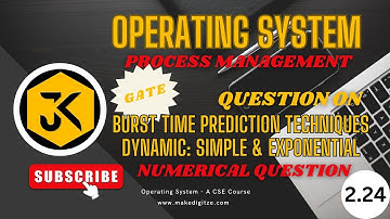 2.24 Predict Burst Time Using Simple & Exponential Averaging: Step-by-Step Calculation Examples