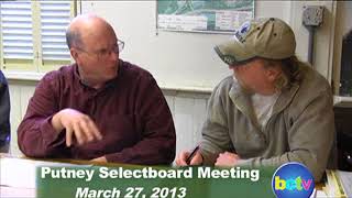 Putney Selectboard Mtg 3/27/13