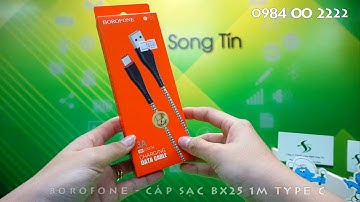 BOROFONE - Dây Cáp Sạc BX25 - Cổng Type C 1m