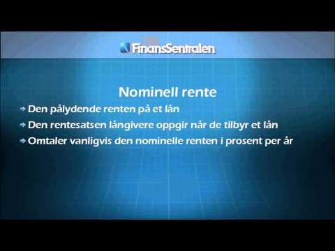 Video: Forskellen Mellem Nominel Og Reel Rente